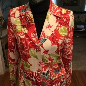 NWOT JEAN STYLE FABULOUS FLORAL JACKET